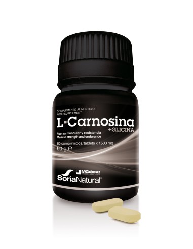 Pack 3X2 L-Carnosina + Glicina 60 Comp de Suplementos Mgdose
