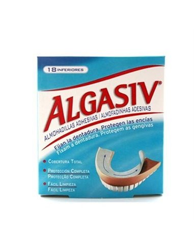 Algasiv Almohadilla Dental Inferior Adhesiva 18Ud de Algasiv