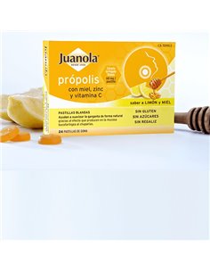 Juanola Pastillas Propolis Miel-Zinc-Vit. C 24Ud. de Juanola