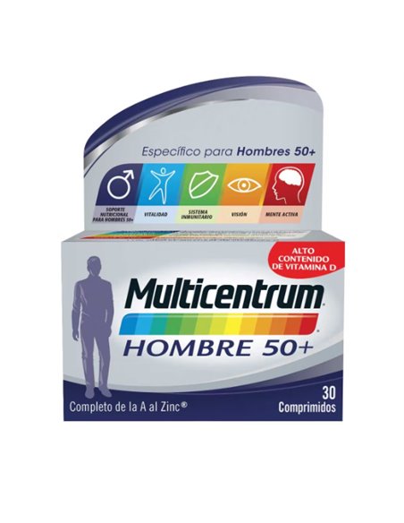 Multicentrum Hombre Select 50+ 30Comp. de Multicentrum