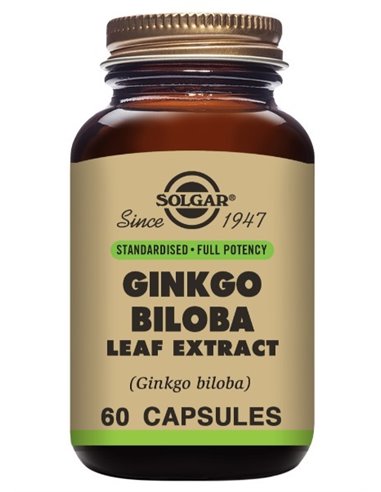 Ginkgo Biloba-Hoja-60Vegicaps de Solgar