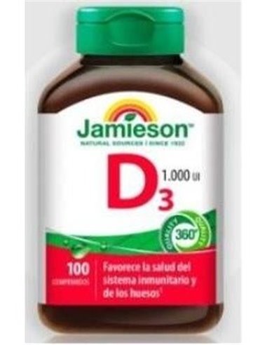 Vitamina D3 1000Ui 100Comp de Jamieson