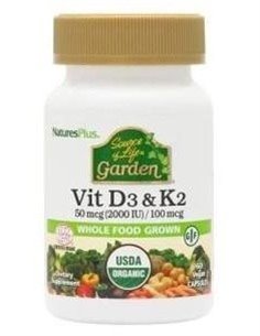 Garden Vitamina D3&K2 60Cap. de Natures Plus