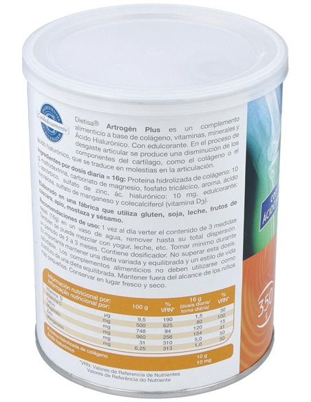 Artrogen Plus Con Acido Hialuronico 350G. de Dietisa (Dielisa)