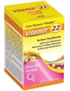 Vitamin 22 Vitaminas-Olig-Plantas Mujer 60Cap. de Ineldea