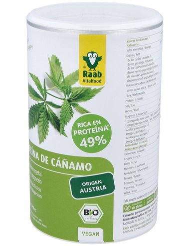 Proteina De Cañamo Natural 500Gr. Bio Sg Vegan de Raab Vitalfood