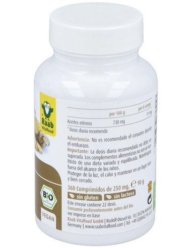 Jengibre 360Comp. Bio Sg Vegan de Raab Vitalfood
