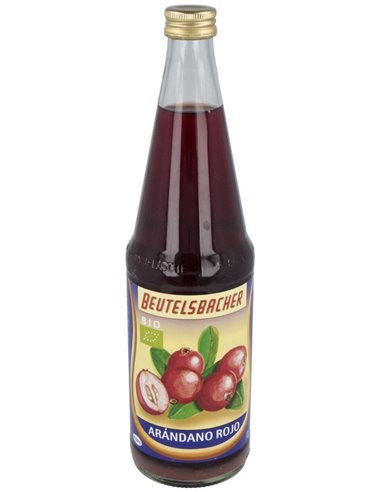 Zumo De Arandanos Rojos Antioxidante 700Ml. Eco de Beutelsbacher