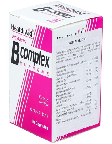 Vit B Complex 30Cap. Health Aid de Health Aid