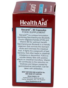 Sacardi 30 Vcáps de Health Aid