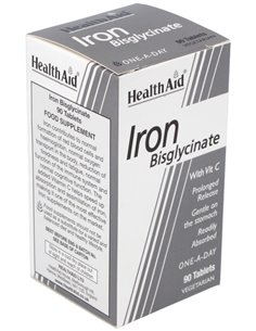 Hierro Bisglycinate Iron+Vit.C 90Comp. Health Aid de Health Aid
