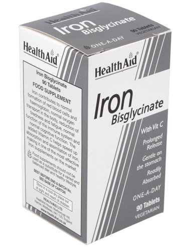 Hierro (Bisglicinato) 30 Mg 90 Comp de Health Aid