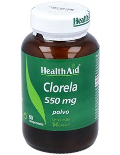 Clorela (Chlorella Pyrenoidosa) 550 Mg 60 Comp de Health Aid