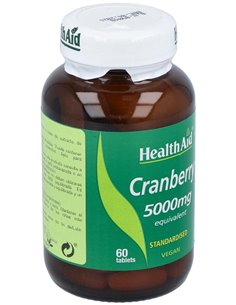 Arándano Rojo (Vaccinium Macrocarpon) 5.000 Mg 60 Comp de Health Aid