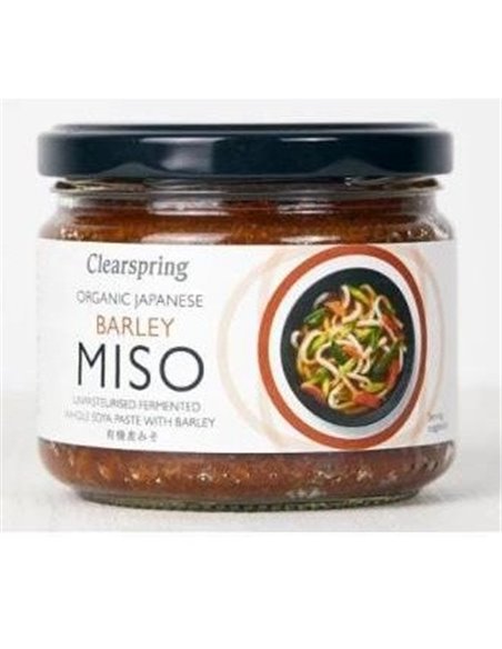 Mugi Miso No Pasteurizado Bio (Cebada, Tarro Cristal) 300 G de Clearspring