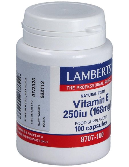 Vitamina E Natural 250 UI de Lamberts