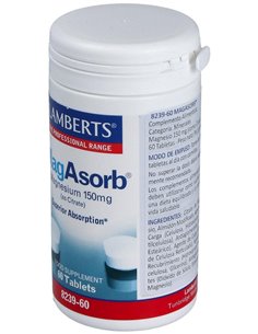 MagAsorb® (Magnesio 150 mg como citrato) 60 Tabs. de Lamberts