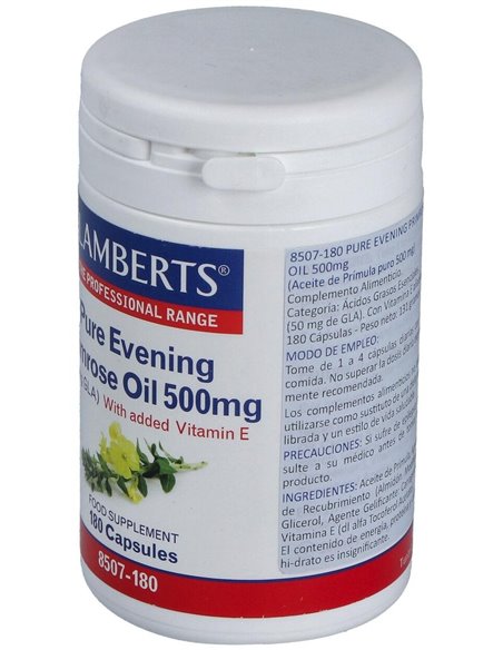 Aceite de Prímula 500 mg 180 Caps. de Lamberts