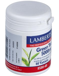 Te verde 5000 mg (Con 10 mg de L-Teanina) 60 Tabs. de Lamberts