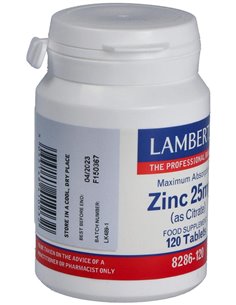 Zinc 25 mg (Como citrato) de Lamberts