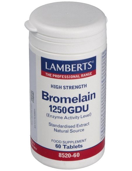 Bromelina 1250 GDU 60 Tabs. de Lamberts