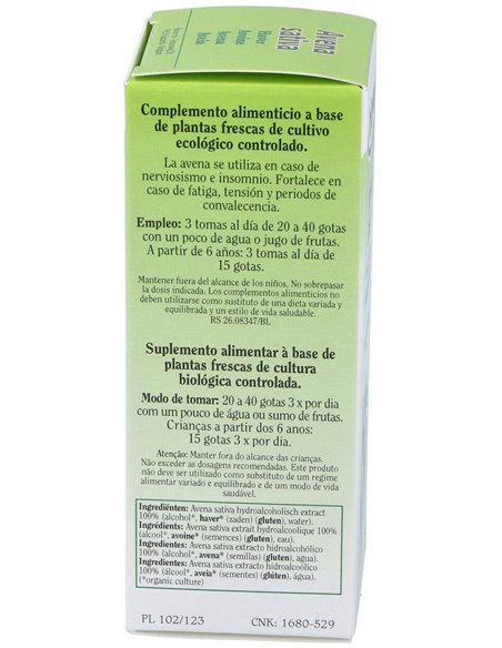 Ext. Avena Sativa (Avena)  50Ml. de Biover