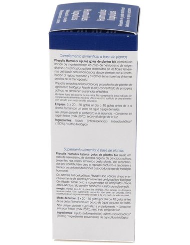 Ext. Lupulo (Humulus L.) 100Ml. Bio de Physalis