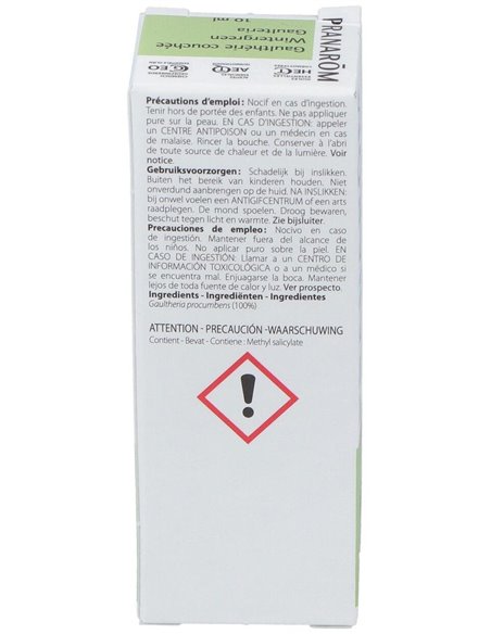 Gaulteria Aceite Esencial 10Ml. de Pranarom Aceites