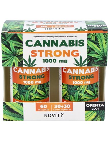 Cannabis Strong 1000Mg. 30+30Cap. de Dietmed