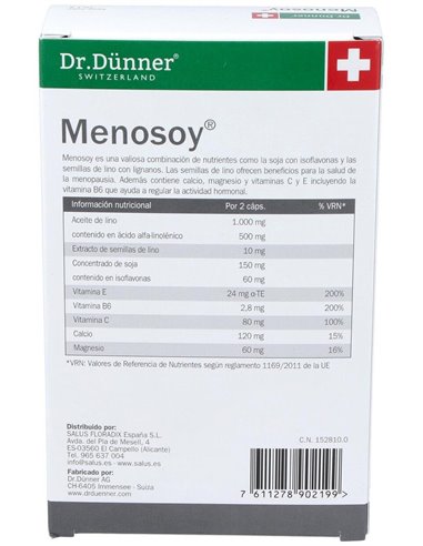 Menosoy 60Cap. Dr.Dunner de Salus