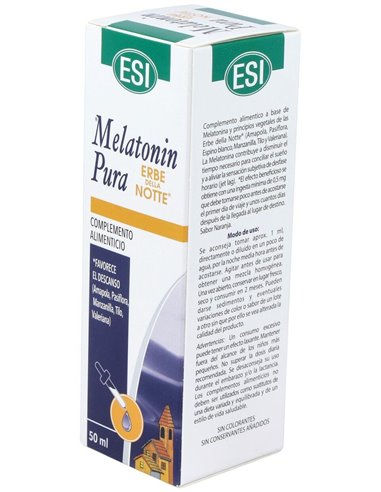 Melatonin Pura 1Mg.Con Erbe Della Notte 50Ml. de Trepatdiet-Esi