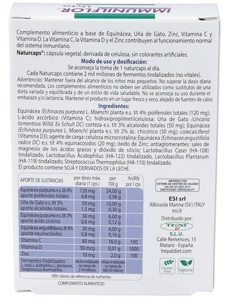 Immunilflor Urto 30Cap. de Trepatdiet-Esi