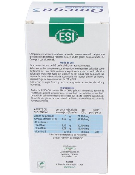 Omega 3 Extra 120Perlas de Trepatdiet-Esi