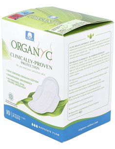 Compresas Con Alas Dia 10Ud. de Organyc