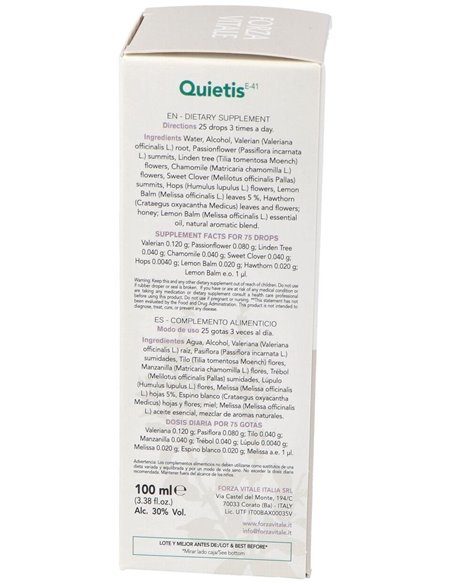Quietis (Melissa Composta) Extracto 100Ml. de Forza Vitale
