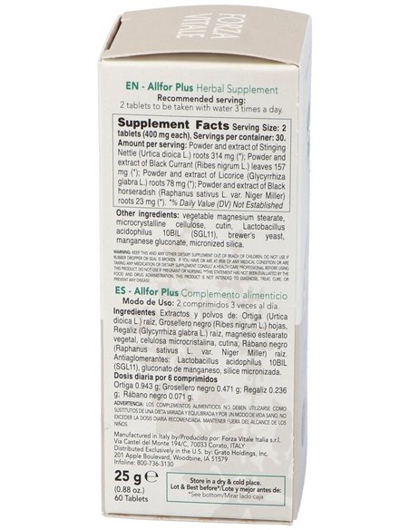 Allfor Plus 25Gr.Comprimidos de Forza Vitale