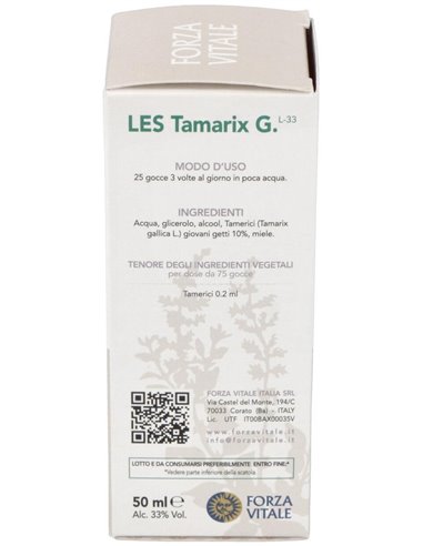Les Tamarix Gallica Tamarisco 50Ml. de Forza Vitale