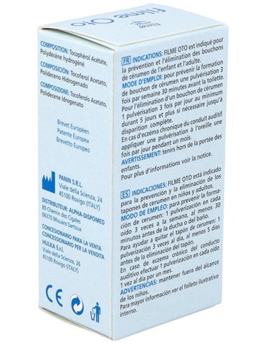 Filme Oto Auricular Detersion Del Oido Spray 20Ml. de Hulka