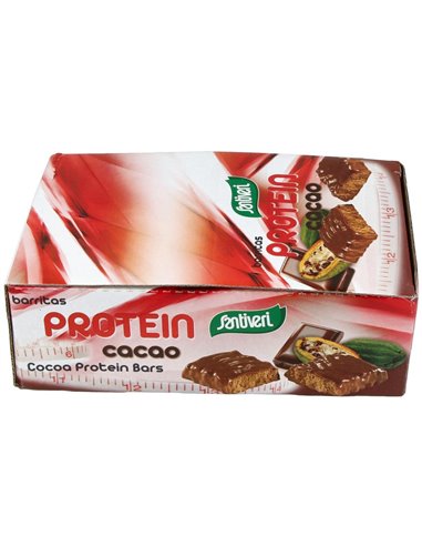 Barritas Protein Cacao Caja 16Ud. de Santiveri