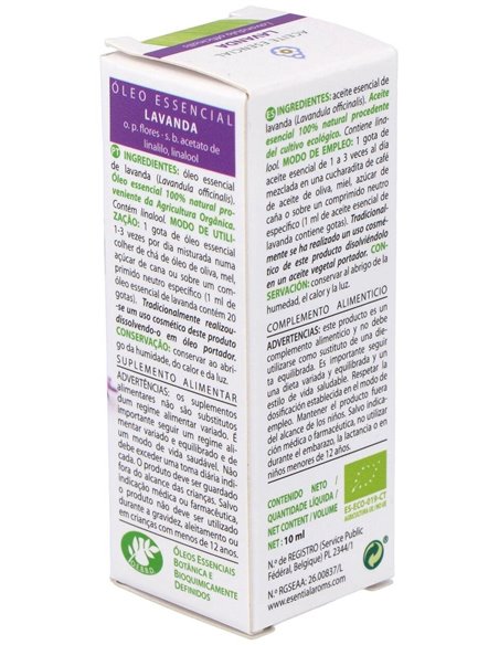 Lavanda Aceite Esencial 10Ml. Bio de Esential Aroms