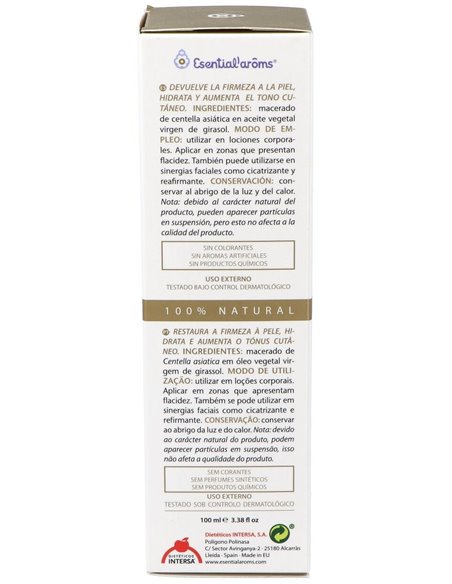 Extracto Lipidico Centella  Asiática 100 Ml de Esential Aroms