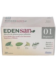 Edensan Hepático 01  Envase 20 Filtros(20 Infusiones) de Edensan®
