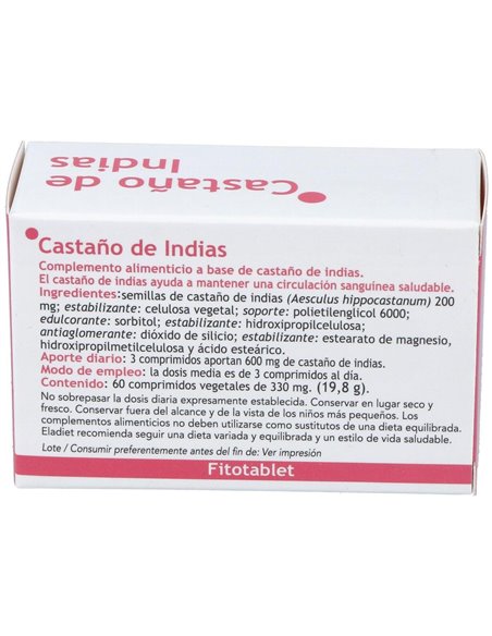 Fitotablet Castaño De Indias 60Comp. de Eladiet