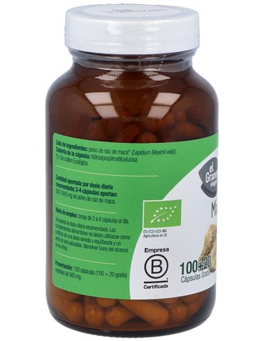 Maca Bio 120Cap. de El Granero