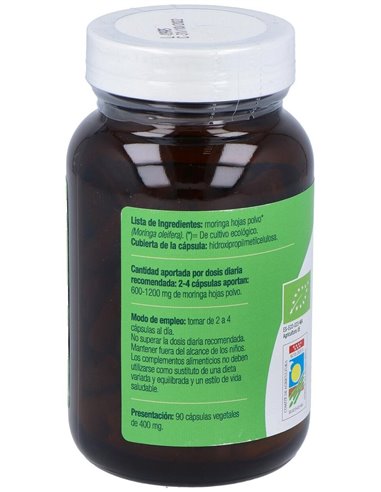 Moringa Bio 400Mg. 90Cap. de El Granero