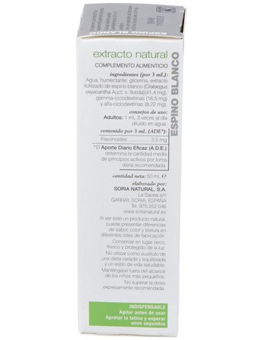 Ext. Espino Blanco Xxi 50Ml. S/Al de Soria Natural