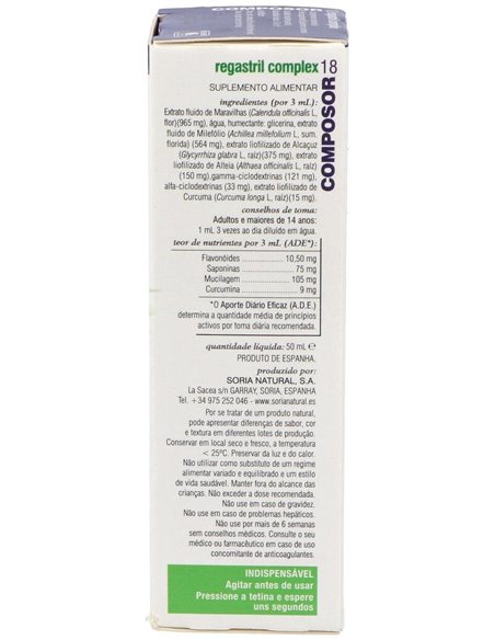 Composor 18 Regastril Complex Xxi 50Ml. de Soria Natural