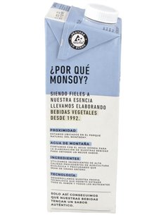 Bebida Vegetal De Almendras 1Lt 6Uds. Bio S/A de Monsoy