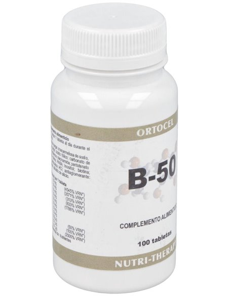 Complex B-50 100Comp. de Ortocel Nutri-Therapy