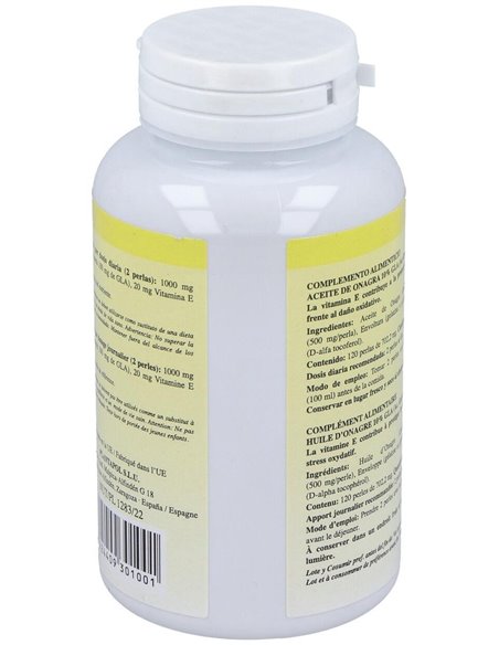 Onagrapol (Aceite De Onagra) 500Mg. 120Perlas de Plantapol